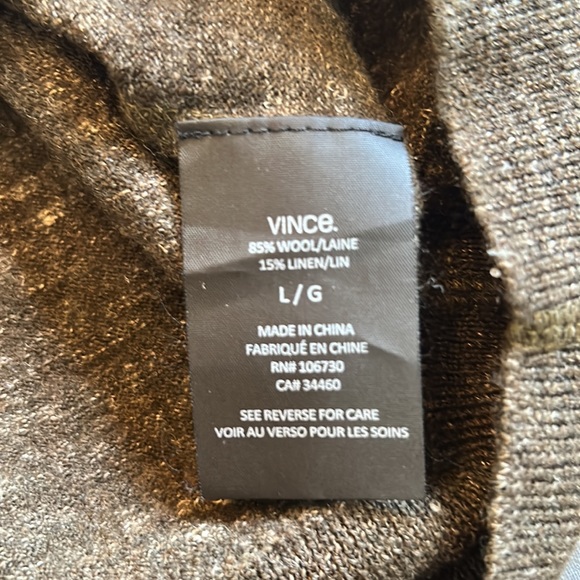 Vince Wool and linen blend crew neck sweater szL - Picture 9 of 11